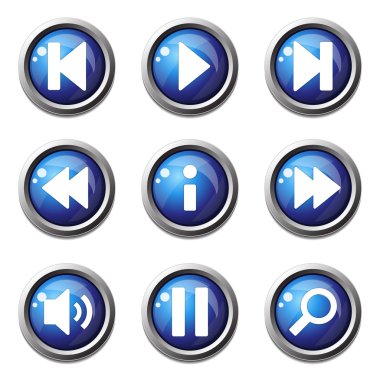 Çoklu ortam denetleyicisi Icon set