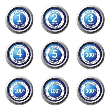 garanti garanti mühür Icon set