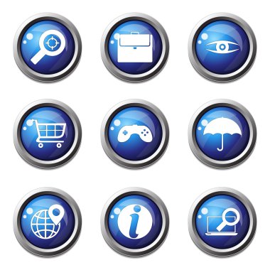 SEO internet işareti Icon set