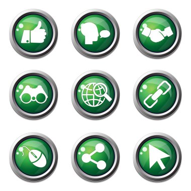 Sosyal Internet simge seti