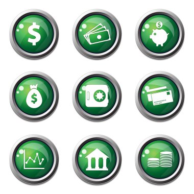 Finans bankacılık Icon set