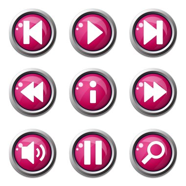 Çoklu ortam denetleyicisi Icon set