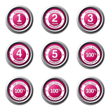 garanti garanti mühür Icon set