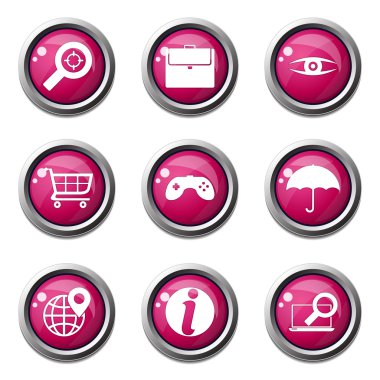 SEO internet işareti Icon set