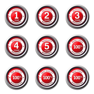 garanti garanti mühür Icon set