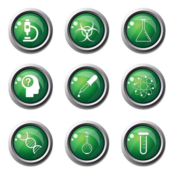 Science Instruments Icon Set — Stock Vector