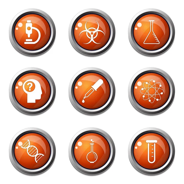 Science Instruments Icon Set — Stock Vector