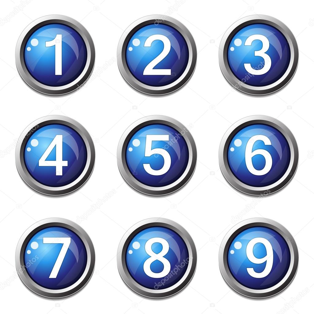 Numbers Counting Icon Set Stock Vector by ©rizwanali3d 75641523