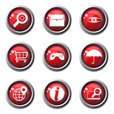 SEO internet işareti Icon set