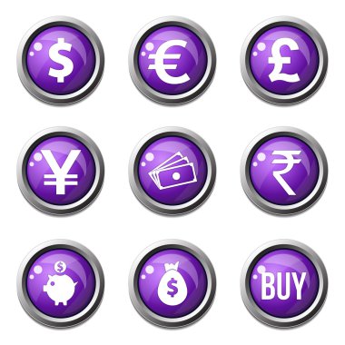 para birimi işareti Icon set