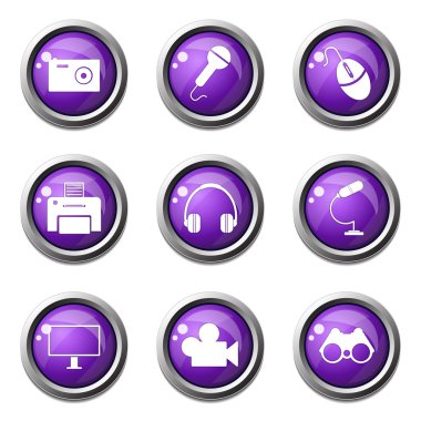 boya, vernik Icon set