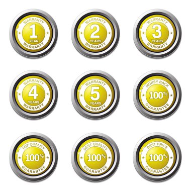 garanti garanti mühür Icon set