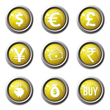 para birimi işareti Icon set