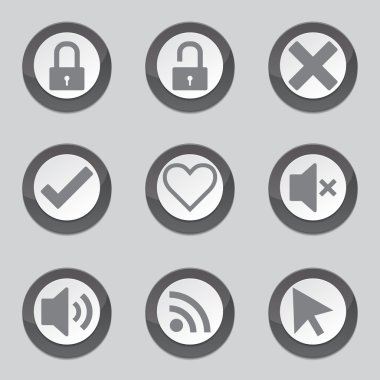 SEO Internet işareti ikonlar siyah