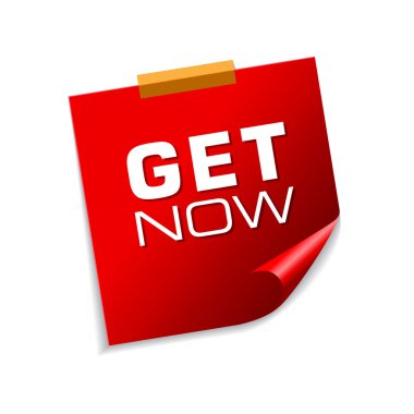 Şimdi kırmızı yapışkan notlar almak