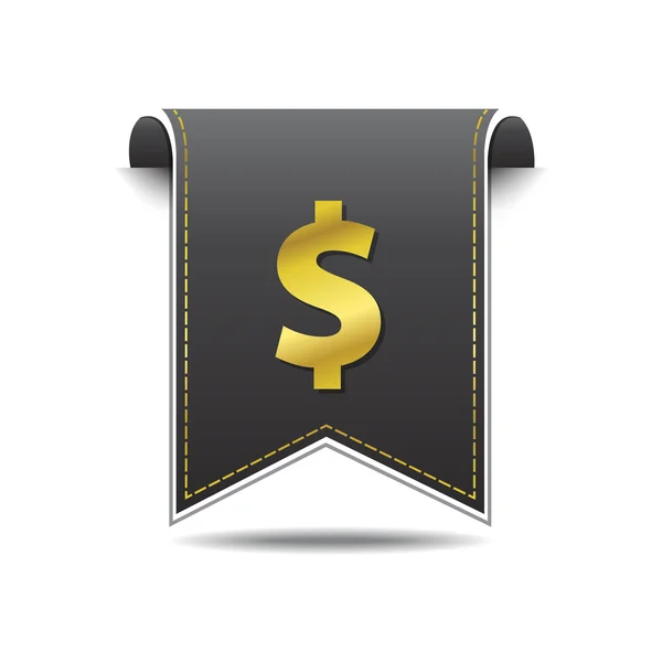 Dólar signo icono de diseño — Vector de stock