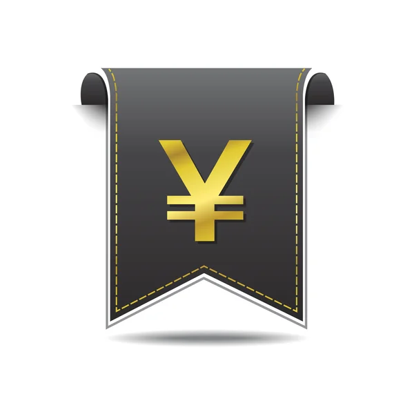 Signo de yen japonés — Vector de stock