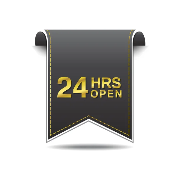 24 Heures Open Icon Design — Image vectorielle