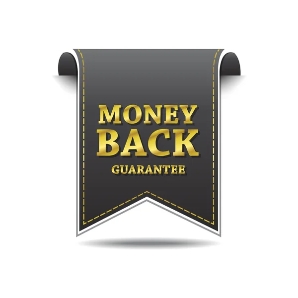 Pénz-visszafizetési garanciát ikon tervezés — Stock Vector