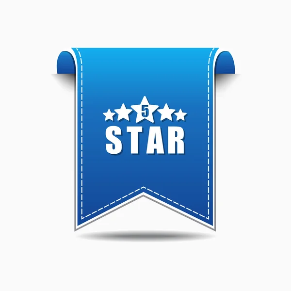 5 gwiazda ikona designu — Wektor stockowy