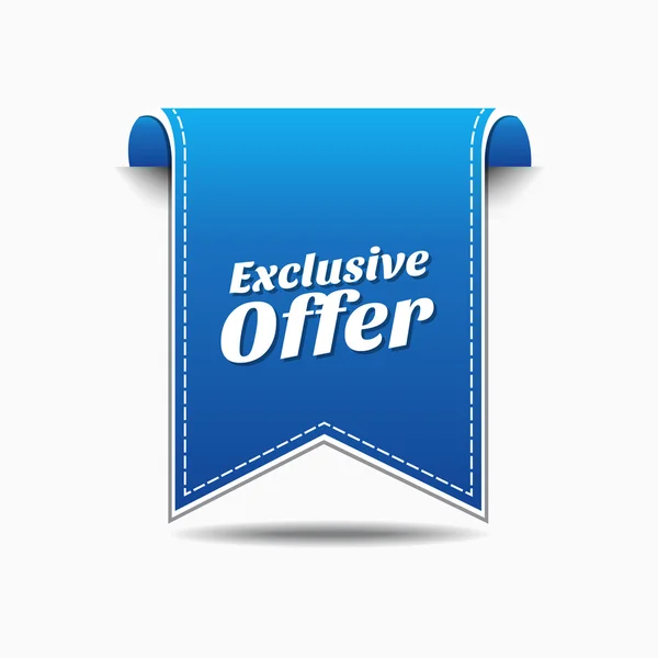 Exclusive Offer Icon Design — Stock Vector