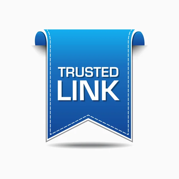 Trusted Link Icon Design — Stock Vector