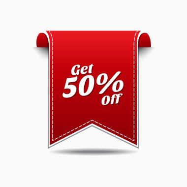 50 yüzde simgesi tasarım indirim almak