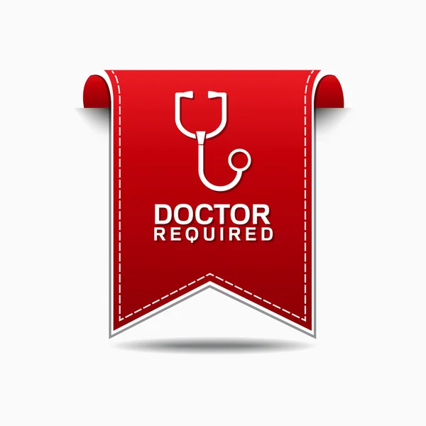 Doctor Required Icon Design — Stock Vector