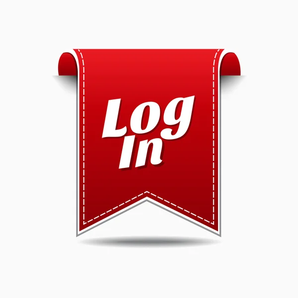 Log In Icon Design — Stock Vector