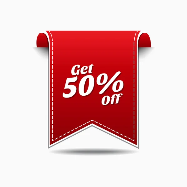Get 50 Percent off Icon Design — Stock Vector