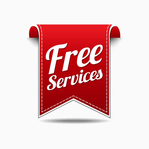 Services gratuits Icône Design — Image vectorielle