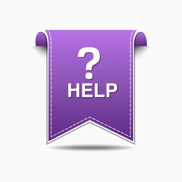 Help Icon Design — Stock Vector