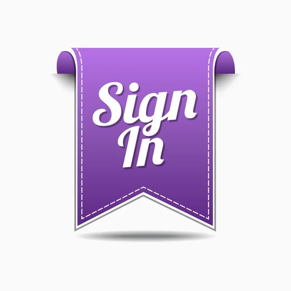 Sign In Icon Design — Stock Vector