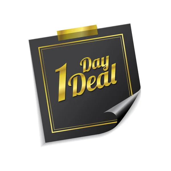 1 Day Deal Icon Design — Vector de stoc