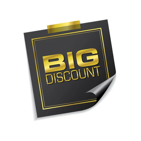 Big Discount Icon Design — Stock Vector