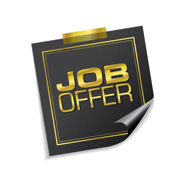 Job Offer Icon Design — Stock Vector