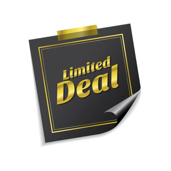 Limited deal Icon Design — Stock Vector