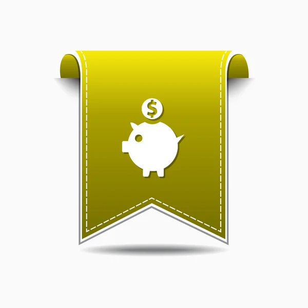 Piggy Bank Icon Design — Stock Vector