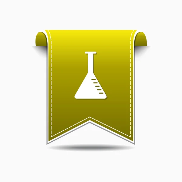 Conical Flask Icon Design — Stock Vector