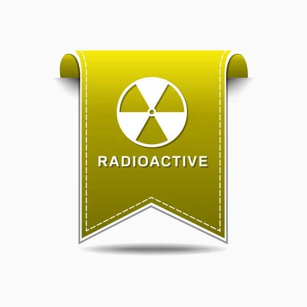 Conception d'icône de signe radioactif — Image vectorielle