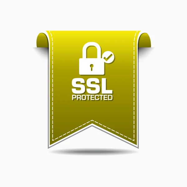 SSL Protected Icon Design — Stock Vector