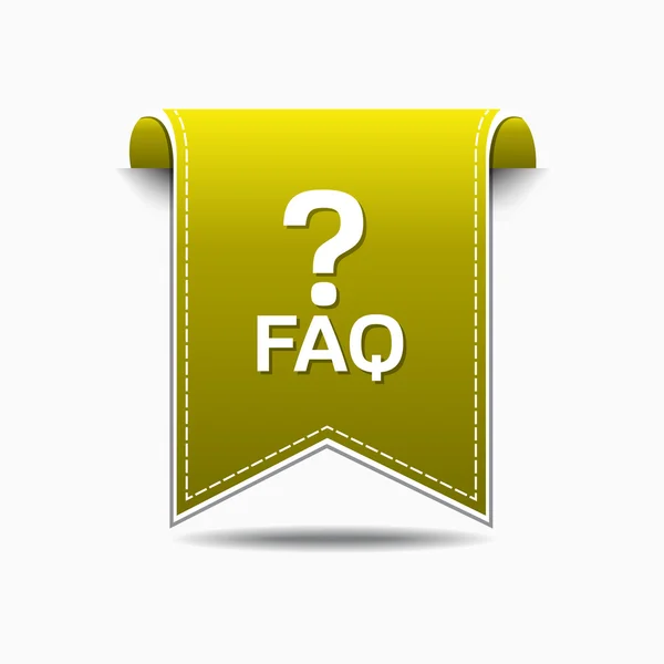 FAQ  Icon Design — Stock Vector