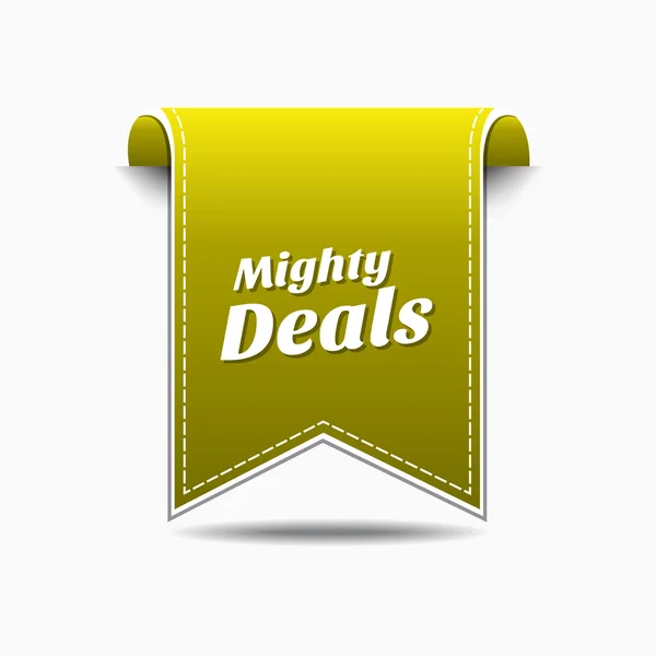 Mighty Deals Icon Design — Stock Vector