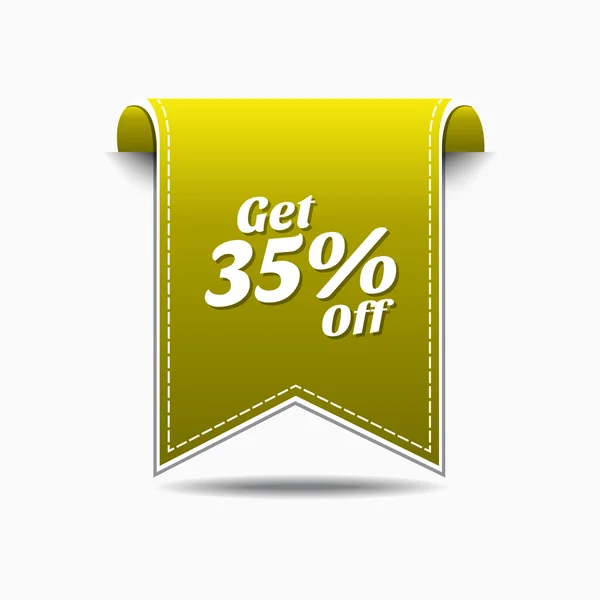 Get 35 percent off Icon Design — Stock Vector