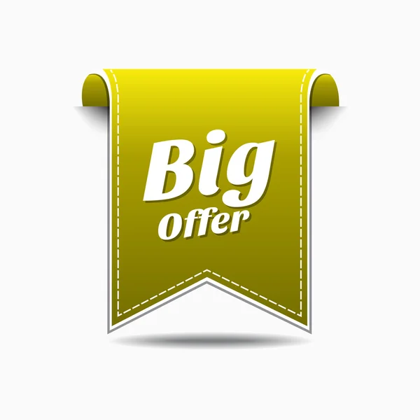 Big Offer Icon Design — Stock Vector