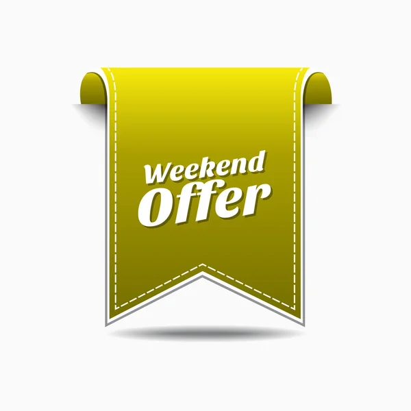 Weekend Offer Icon Design — Stock Vector