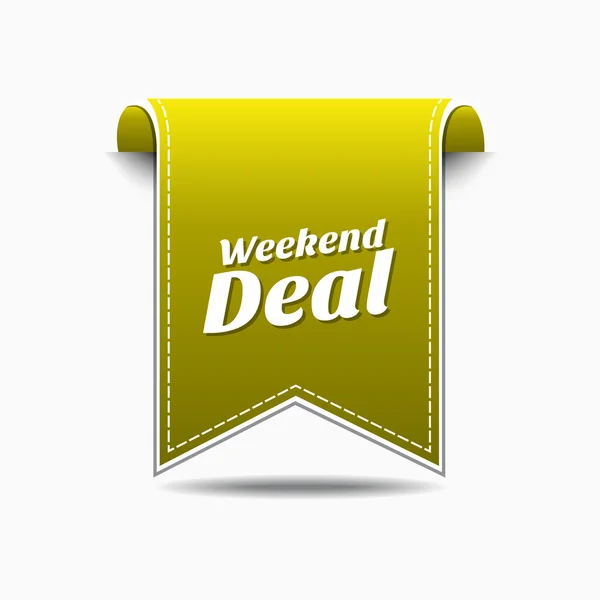 Weekend Deal Icon Design — Stock Vector