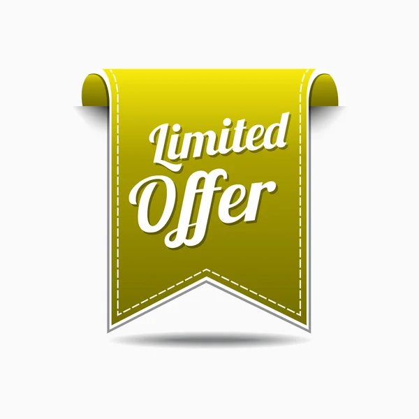 Limited Offer Icon Design — Stock Vector