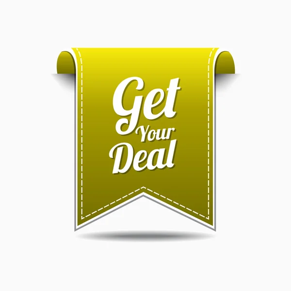 Get Your Deal Icon Design — Stock Vector