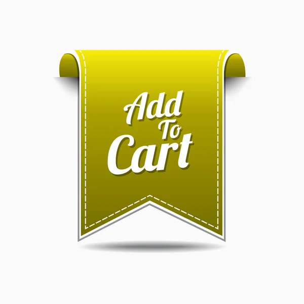 Add To Cart Icon Design — Stock Vector